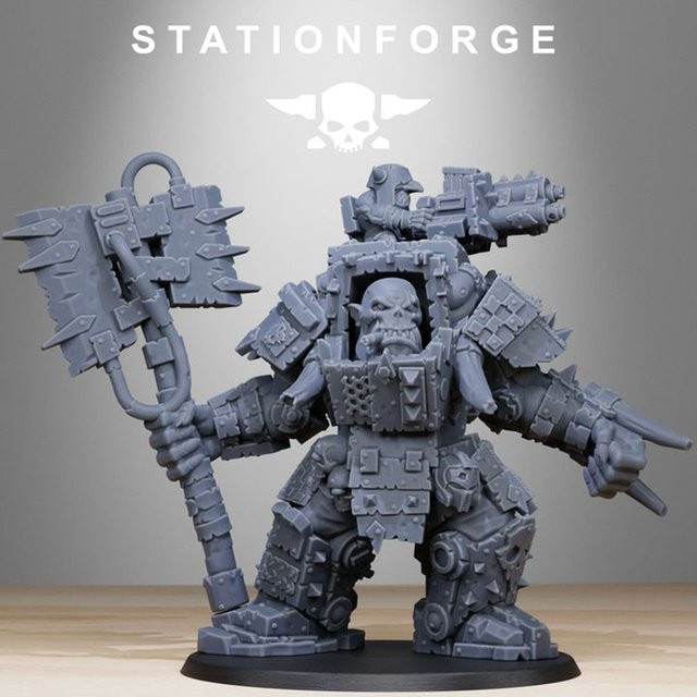 HENGSHI Orc Commander War Boss, Zubehör, Fantasy, Grau - Bild 1