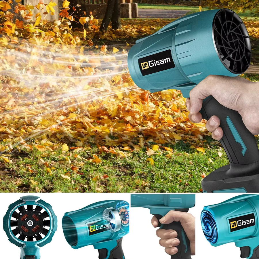 Gisam Bürstenloser Turbo-Jet-Lüfter Elektrischer Luftbläser für Makita 18V Akku mit 200m/s Luftstrom - Bild 2