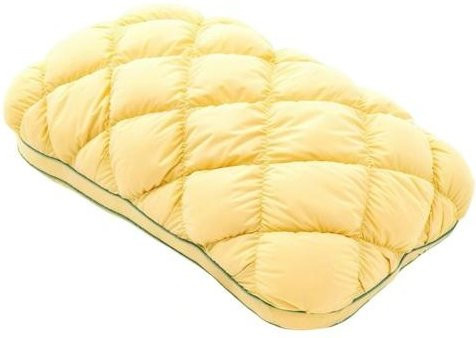 Ananasbrötchen Kissen von Household Craft, gelbes flauschiges gestepptes Bettkissen aus Polyester für Erwachsene - Bild 1