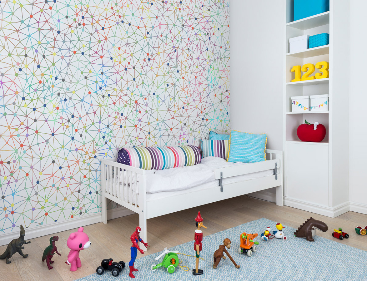 Rebel Walls Mural Twinkle Twinkle Wandtattoo für Kinder in Multicolor mit geometrischem Design - Bild 1