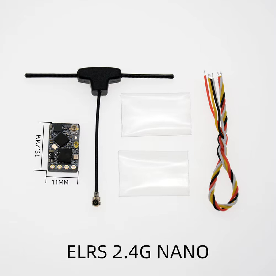 TKIC ELRS Nano 2,4GHz Empfänger ExpressLRS Nano RX mit IPEX 1 T-Typ Antenne in Schwarz für RC FPV Freestyle Quadcopter und Drohnen - Bild 3