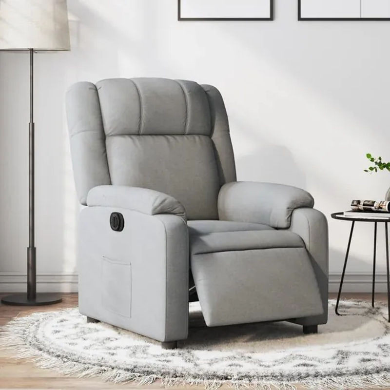 Vidaxl Elektrischer Relax-Sessel aus Stoff in Grau - Bild 1