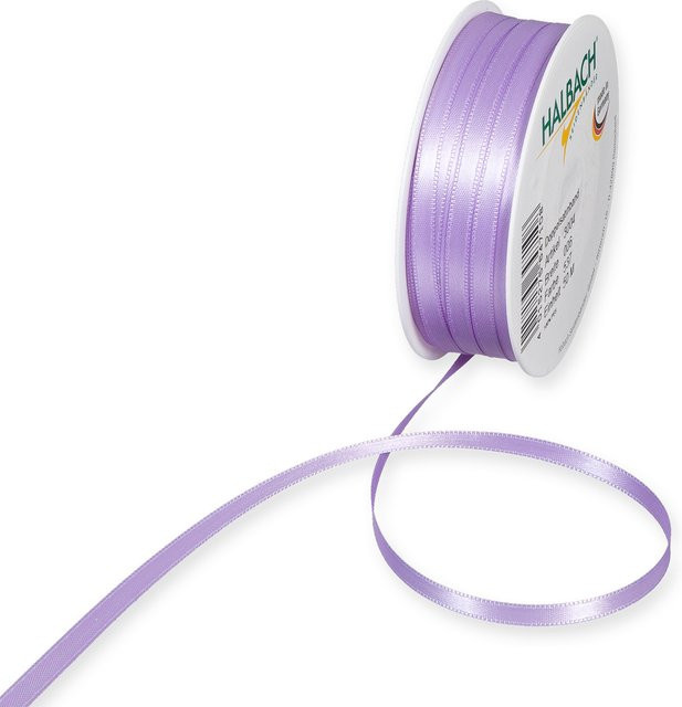 Halbach Satinband aus Polyester in Lavendel, Breite: 6 mm, Länge: 10 m - Bild 1