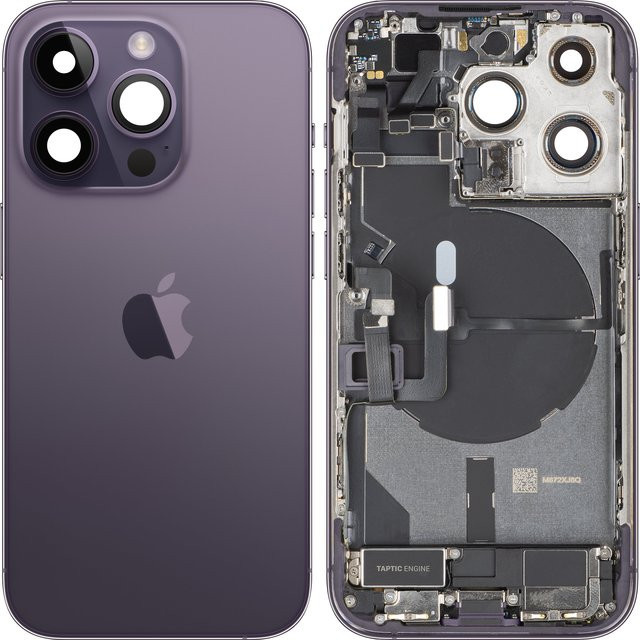 Apple iPhone 14 Pro Batteriedeckel mit Mittelgehäuse in Deep Purple (Lila) - Bild 1