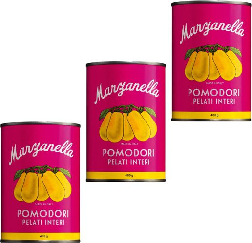 Gelbe Tomaten Pomodori Pelati Gialli 3 x 400 g - Bild 1