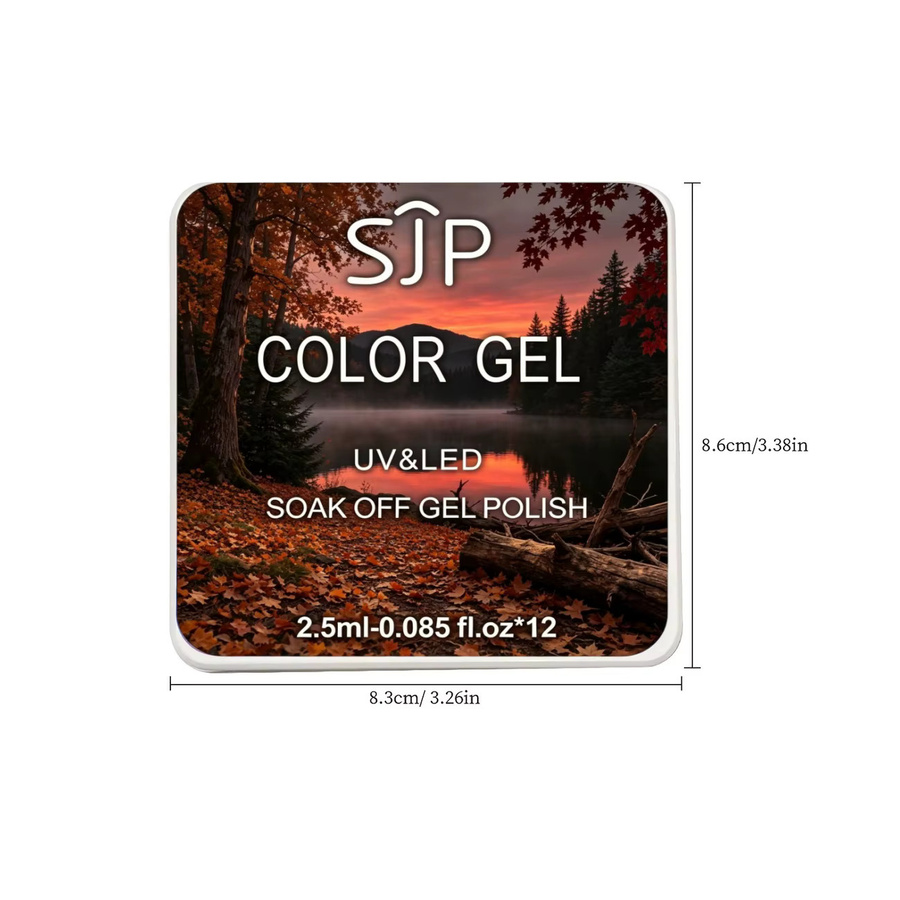SJP Nagellack Gel, 12 Farben, Glänzend, Unisex - Bild 2