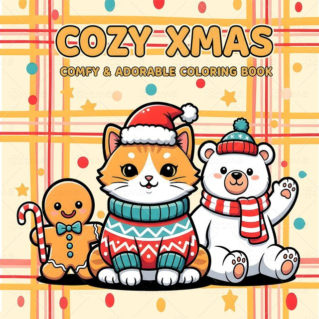 COSY XMAS Malbuch für Erwachsene und Teenager in Multicolour mit dickem Papier - Bild 1