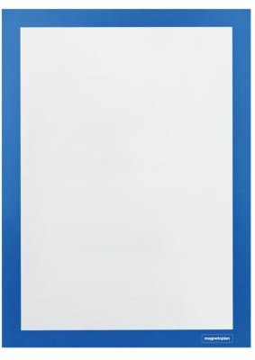 Magnetoplan Inforahmen magnetofix A4 Hoch- und Querformat selbstklebend aus PP in Blau, 2 Stück - Bild 1