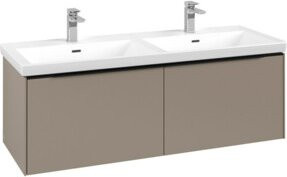 V&B Waschtischunterschrank Subway 3.0 in Schwarz, B/T/H: 127,2 x 42,9 x 47,8 cm - Bild 1