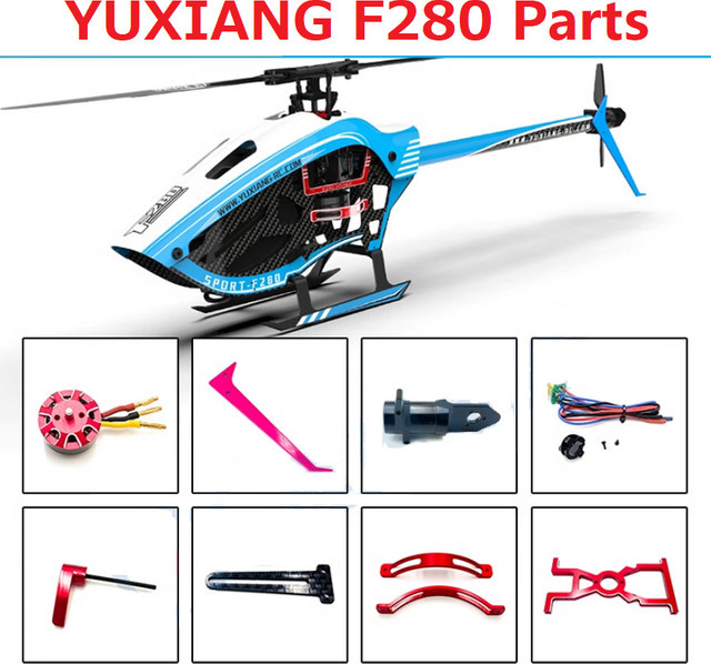 YUXIANG F280 6CH 3D RC Helikopter Ersatzteile Zubehör, Bunt / Mehrfarbig - Bild 1