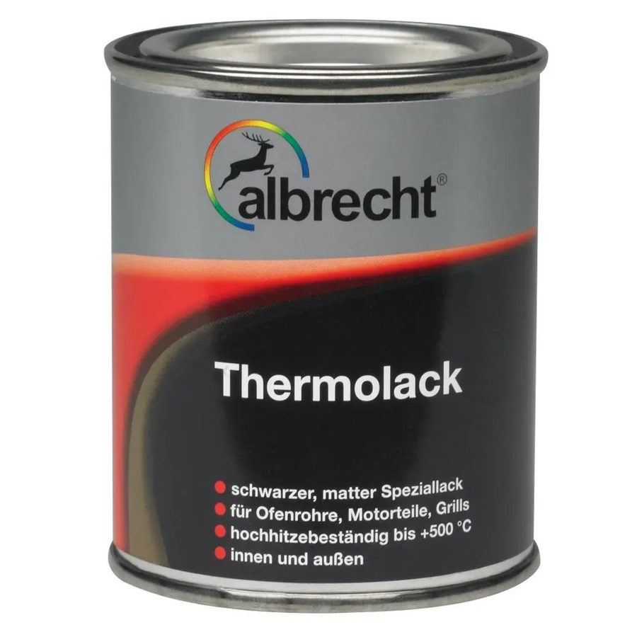 Albrecht Thermolack Schwarz matt 125 ml - Bild 2
