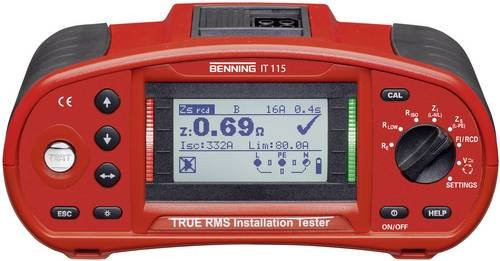 Benning IT 115 Installationsprüfgerät in Rot nach VDE-Norm 0100 und 0105 - Bild 1