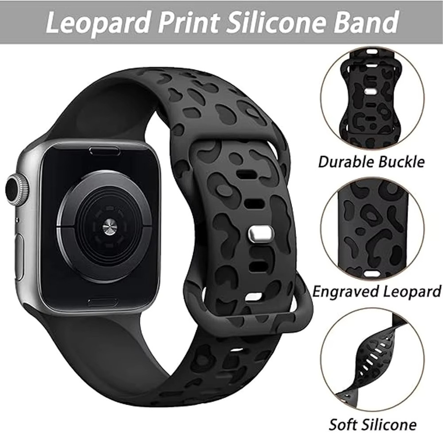 CRESTED Uhrenarmband Silikon, Schwarz, Unisex, 2er-Pack - Bild 2