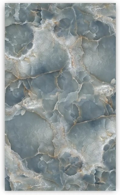 Walllux Duschrückwand Marmor Blau in Steinoptik aus Alu-Verbund, B/H: 150 x 255 cm, Stärke: 3 mm - Bild 1