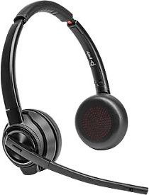HP Poly Savi 8420 Office On-Ear Stereo-Headset mit DECT und Bluetooth in Schwarz mit Noise Cancelling und Microsoft Teams Zertifizierung - Bild 2