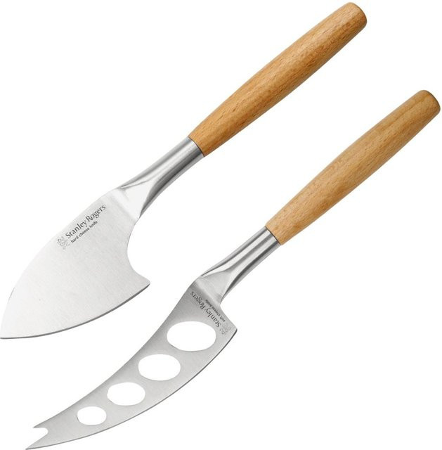 Stanley Rogers Käsemesser-Set für Weich- und Hartkäse, 2-teilig, Silber - Bild 1