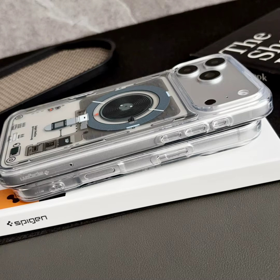 Spigen Ultra Hybrid MagFit Neo One Magnetische Handyhülle für iPhone 17 16 15 14 13 Pro Max Plus, Transparent, MagSafe kompatibel - Bild 4