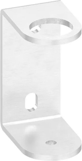 FeNau Wandbefestigung aus Edelstahl V2A für Rohr Ø 42,4 mm zum Anschweißen, Farbe: Silber, B/T/H: 130 x 60 x 6 mm - Bild 1