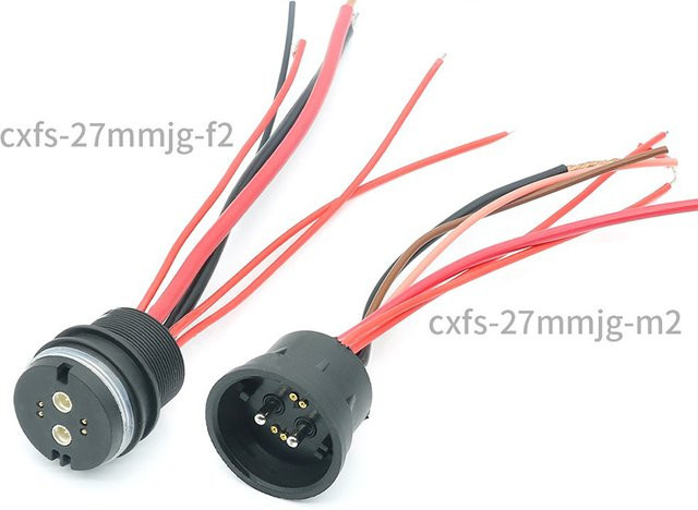 DIVEDEER Magnetischer Datenanschluss 18A IP64 Wasserdichter Magnetstecker und Buchse mit Datenkabel in Schwarz - Bild 1