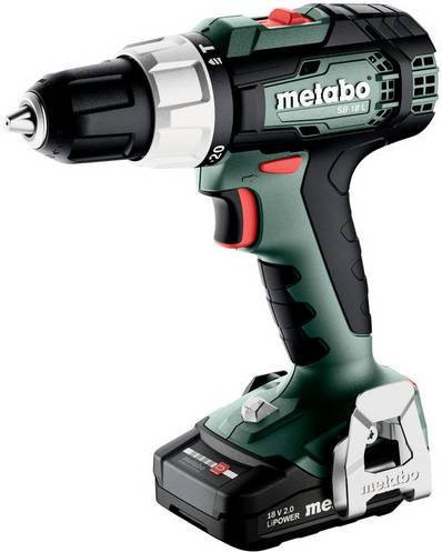 Metabo Akku-Schlagbohrschrauber SB 18 L in Grün mit 2 Akkus à 2,0 Ah und Koffer - Bild 1