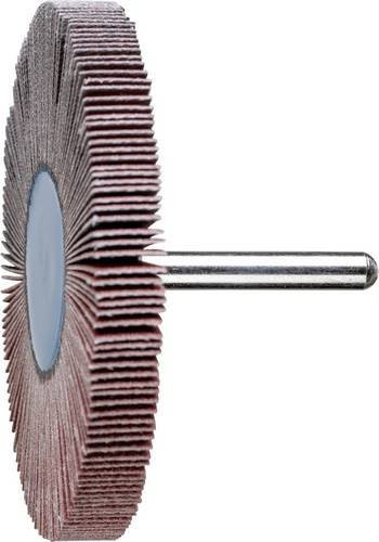 PFERD Korund Fächerschleifer A120 für Feinschliff und Finish, Durchmesser: 80 mm, Breite: 10 mm, Schaft-Durchmesser: 6 mm, 10 Stück, Farbe: braun - Bild 1