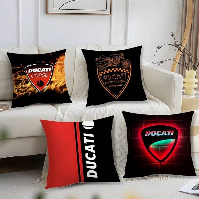 D-DucatiES Italien Kissenbezug aus Plüsch in Multicolor für dein Sofa und deine Heimdekoration - Bild 1