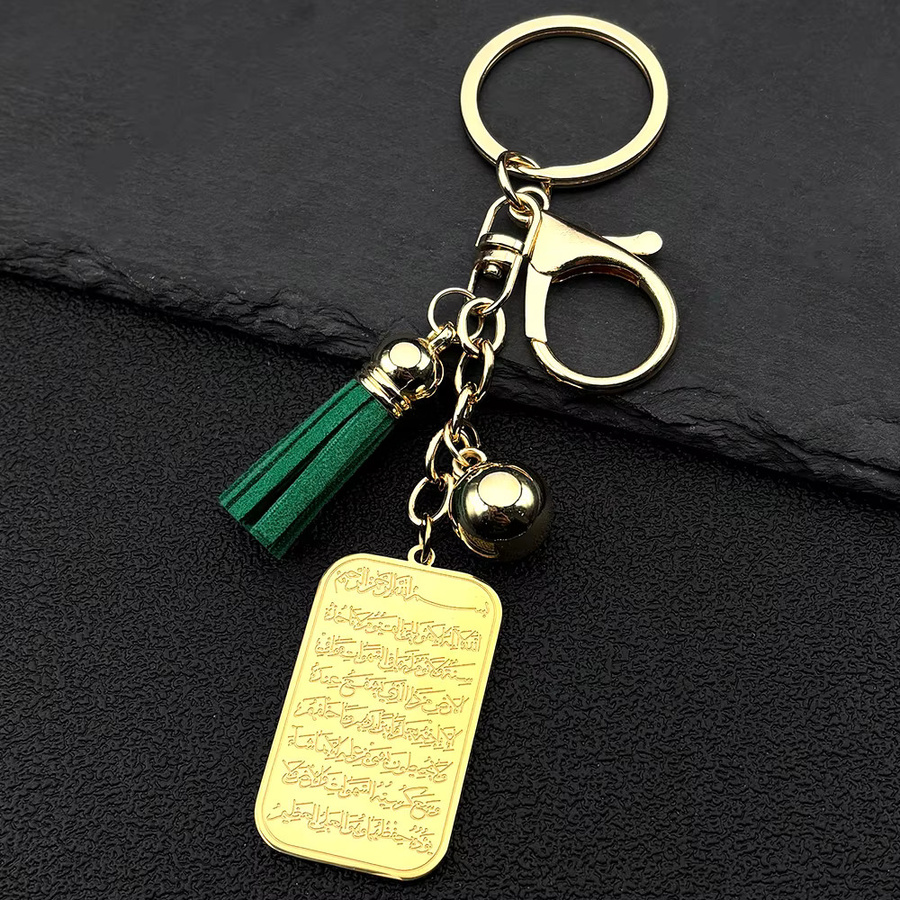 azazel Schlüsselanhänger Edelstahl, Gold, Unisex - Bild 2