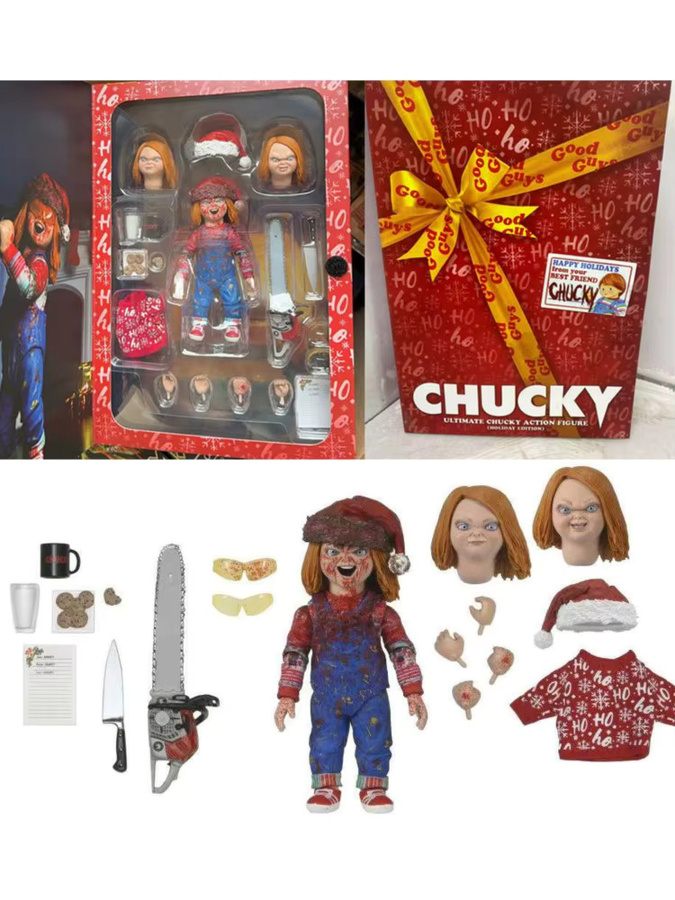 Bandai Chucky Figur, Anime Weihnachtsoutfit, Einzelfigur, Kunststoff - Bild 3