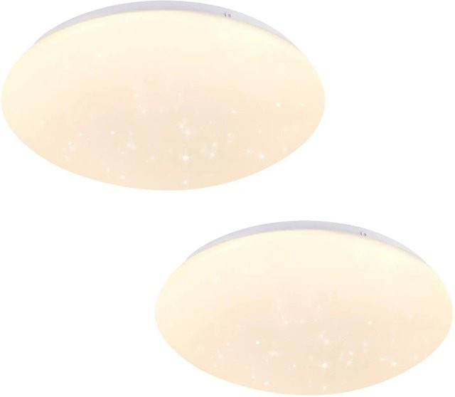 NETTLIFE LED Deckenleuchte aus Metall in Weiß, rund, Durchmesser: 16,5 cm - Bild 1