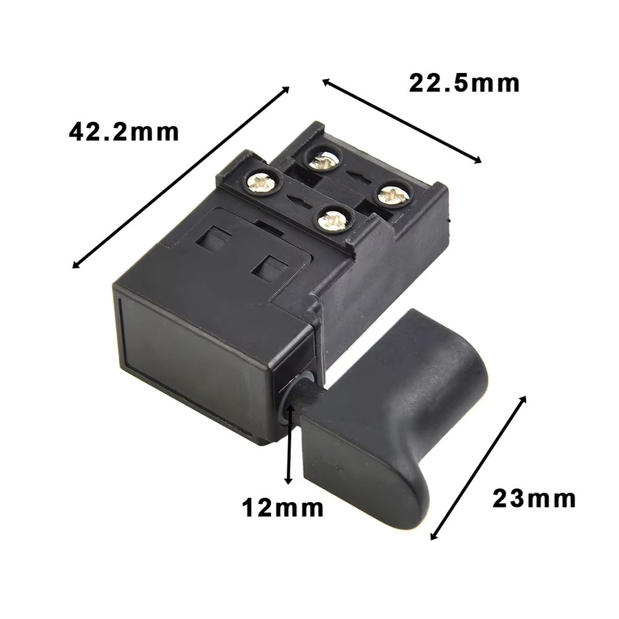 Vibratite Trigger Schalter für elektrische Hammerbohrer M26-2 und M26-4, Geschwindigkeit Control Taste in Schwarz, Maße: 50 x 42 mm - Bild 3