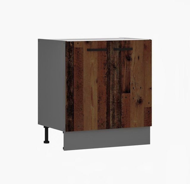 Unterschrank OLD STYLE in Old Wood Optik, Breite: 80 cm - Bild 1