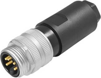 Weidmüller Sensor-Aktor-Steckverbinder 7/8 Stecker gerade unkonfektioniert, 4 Polzahl, silber - Bild 1