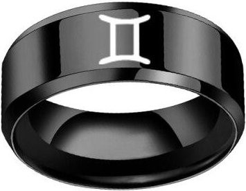 Yiran pet products Ring Edelstahl, Schwarz, Unisex - Bild 1