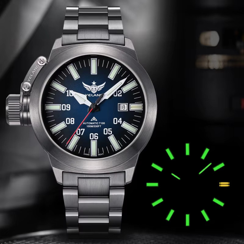 Yelang Armbanduhr Automatik, Edelstahl, 10 ATM, Herren - Bild 2