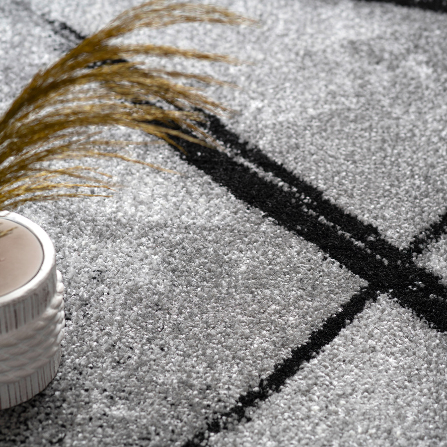 Moderner Teppich Monde in Grau mit abstraktem Design von teppich.de, B/T: 240 x 340 cm - Bild 3