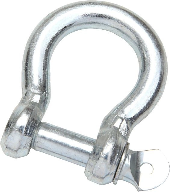 Conacord Geschweifter Schäkel aus Edelstahl in Silber, Durchmesser: 8 mm, Länge: 49 mm - Bild 1