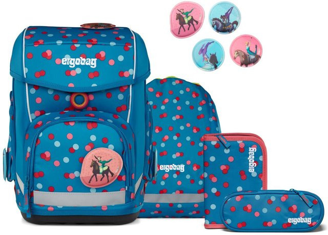 ergobag cubo 5-teiliges Schulrucksack-Set 2025 VoltiBär in Blau - Bild 1