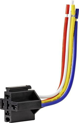 TRU COMPONENTS JD1912-40A Kfz-Relaissockel in Multicolour, B/T/H: 32,4 x 26,5 x 27,8 mm - Bild 1