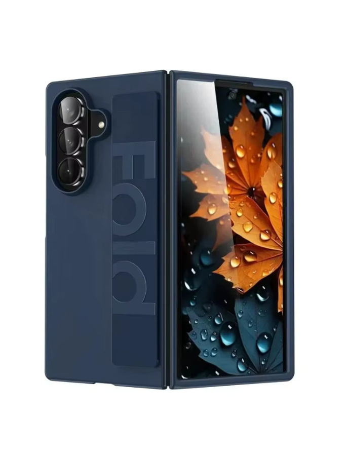 Stoßfeste Silikonhülle mit Handschlaufe für Samsung Galaxy Z Fold (Modelle 3 bis 7) und S-Serie Ultra Plus, transparent/blau - Bild 7