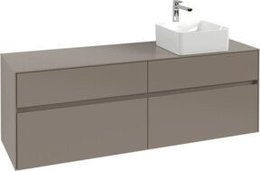 Villeroy & Boch Waschtischunterschrank Collaro in Soft Green, Wandhängend, B/T/H: 160 x 54,8 x 50 cm - Bild 1