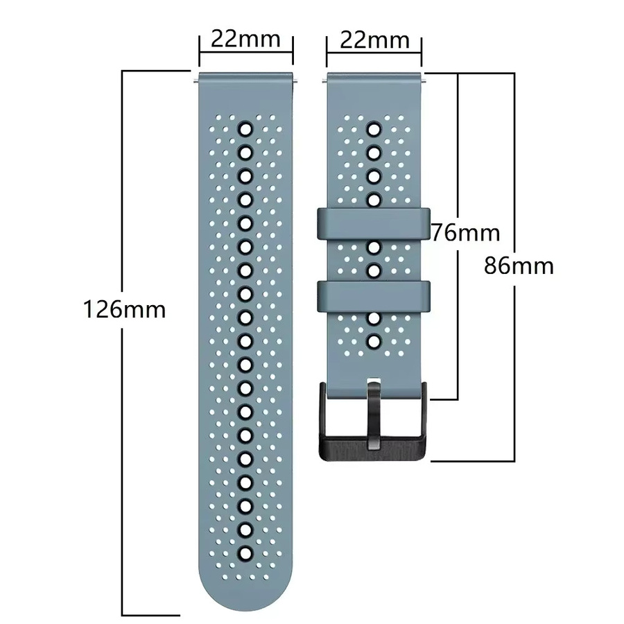 QCTOG Uhrenarmband Silikon, 22 mm, Unisex - Bild 3