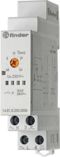 Finder Treppenhausautomat Treppenlichtzeitschalter für Hutschiene 230 V/AC 14.81.8.230.0000 - Bild 1