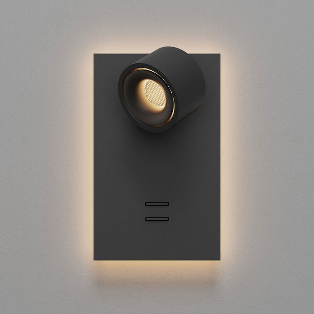 DLS Lighting Clippo S LED-Wandleseleuchte in Schwarz aus Aluminium mit verstellbarem Licht für dein Schlafzimmer - Bild 1