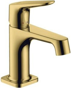 Hansgrohe Axor Citterio M Waschtisch-Einhebelmischer in Gold mit Pop-up-Abfluss und Wasserersparnis - Bild 1