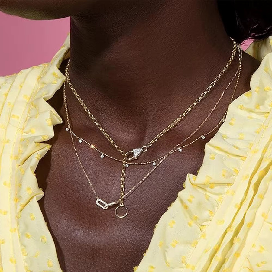 RUIYI Halskette 14K vergoldet, Diamant, Damen - Bild 2