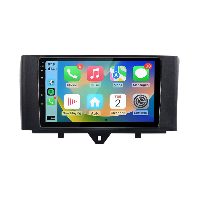 Junsun Android Auto Autoradio für Smart Fortwo 451 mit Wireless Apple CarPlay, Bluetooth und IPS Touchscreen, 2 Din Multimedia Head Unit in Schwarz - Bild 5
