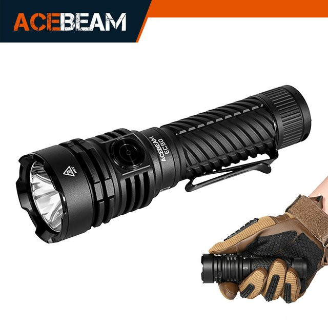 ACEBEAM EC90 EDC-Taschenlampe in Schwarz mit 4300 Lumen, Magnetfuß und wiederaufladbarem, austauschbarem Akku - Bild 1