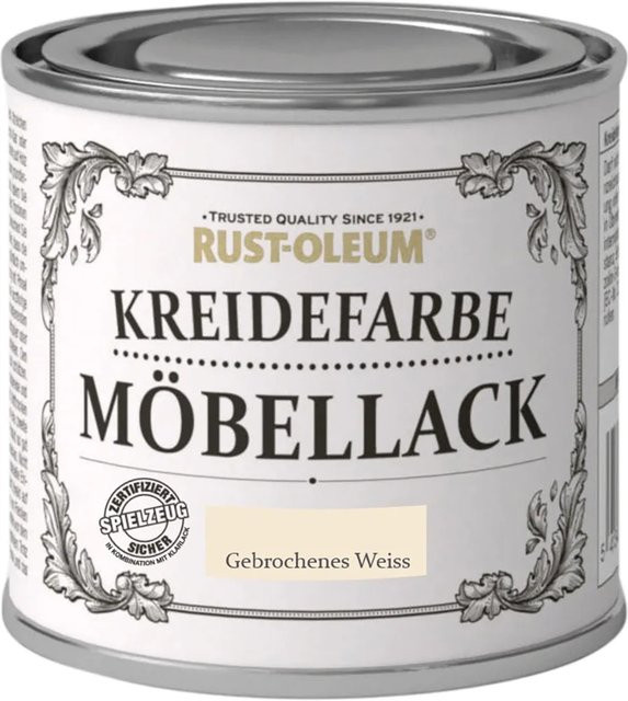 Rust-Oleum Kreidefarbe Möbellack Weiß Matt 125 ml - Bild 1