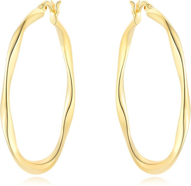 MISEFF Ohrringe, 925 Silber, Twist-Line, Damen - Bild 1
