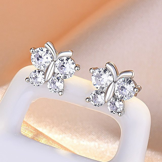 SAY Ohrringe, 925 Silber, Schmetterling, Zirkonia, Damen - Bild 1